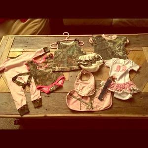 Camo & boot bundle for babygirl 9pc